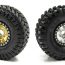 Gear Head RC 1.9 Tombstone Beadlock Wheels – Silver and Gold