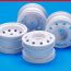 Tamiya White Euro Truck Wheels | CompetitionX