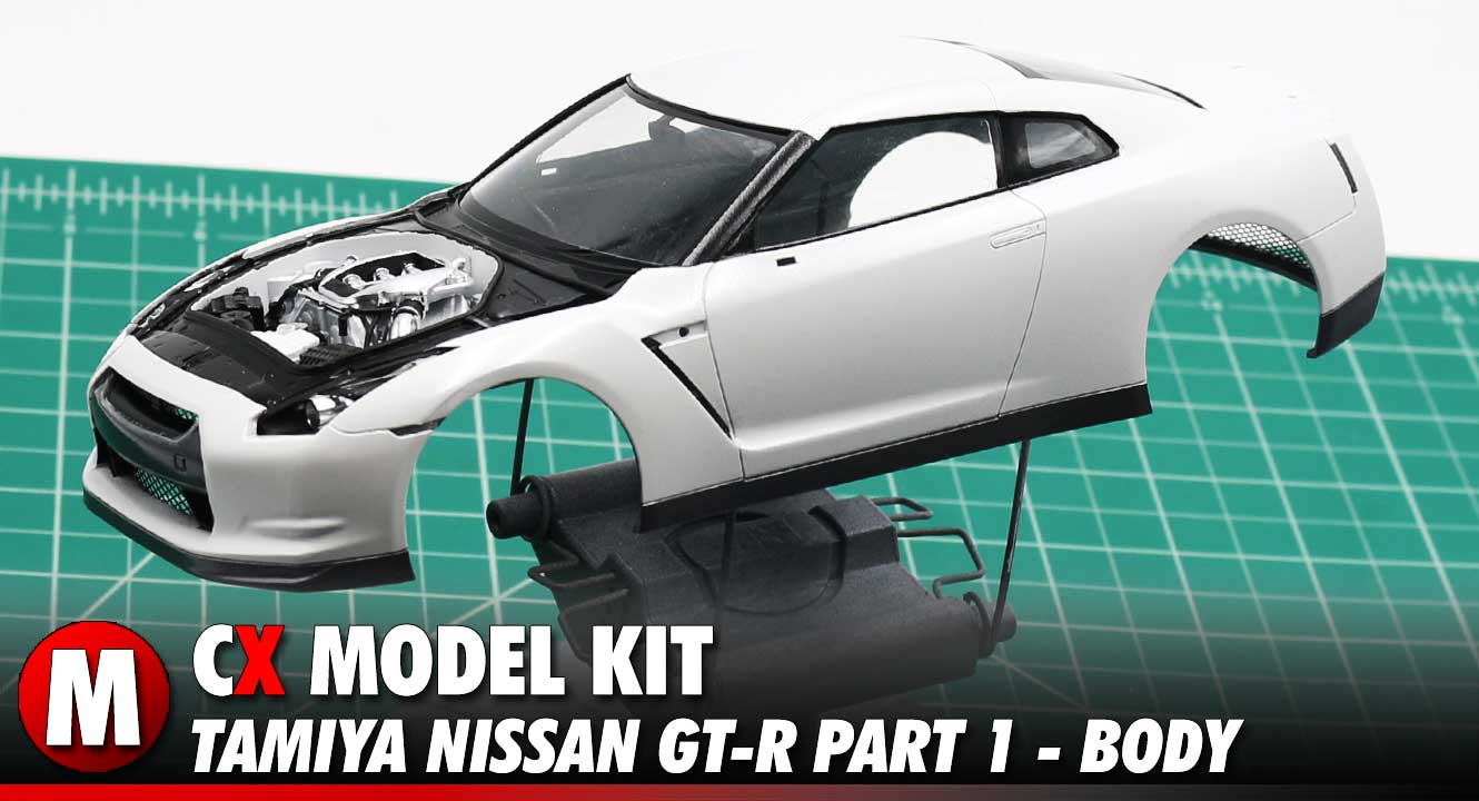 Video Tamiya Nissan Gt R Model Kit Build Part The Body Competitionx