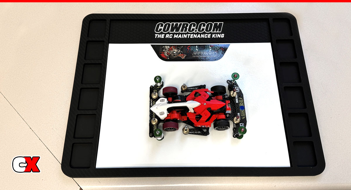 Cow RC Carbon Series Mini 4WD Work Mat | CompetitionX