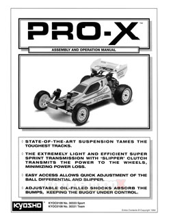 Kyosho Triumph Pro-X Prototype Manual