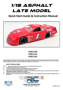 1RC Racing 1/18th Asphalt Late Model Manual