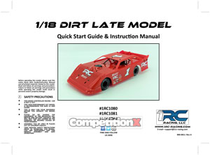 1RC Racing 1/18th Dirt Late Model Manual