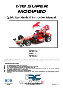 1RC Racing 1/18th Super Modified Manual